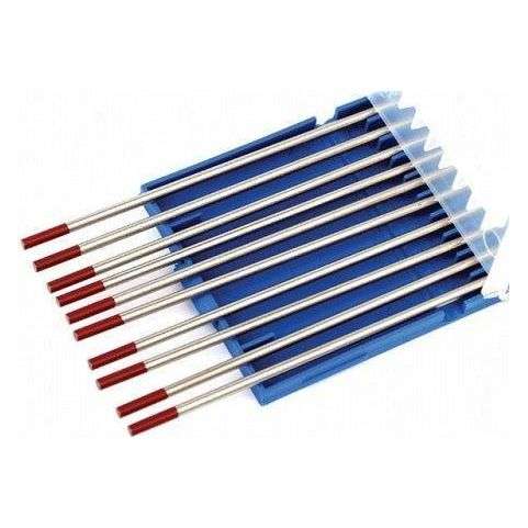 Tungsten Electrodes 2% Thoriated (Red Tip) - 2.4mm (10 Pack)