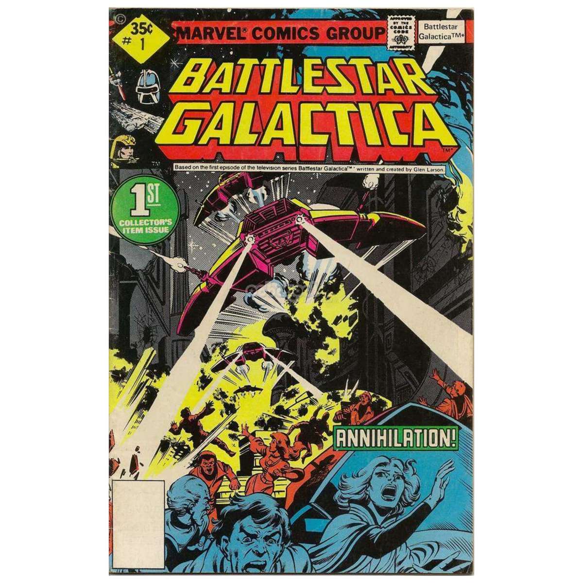 Battlestar Galactica / Annihilation! / Marvel #1 March 1979 / Vintage Comic Book