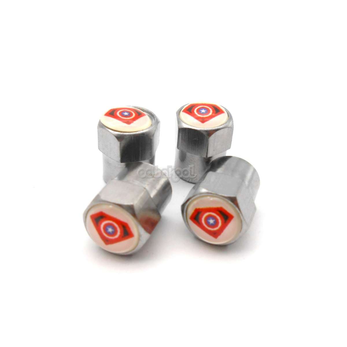 Captain America Wheel Stem Valve Caps / Set of 4 / Limited Edition