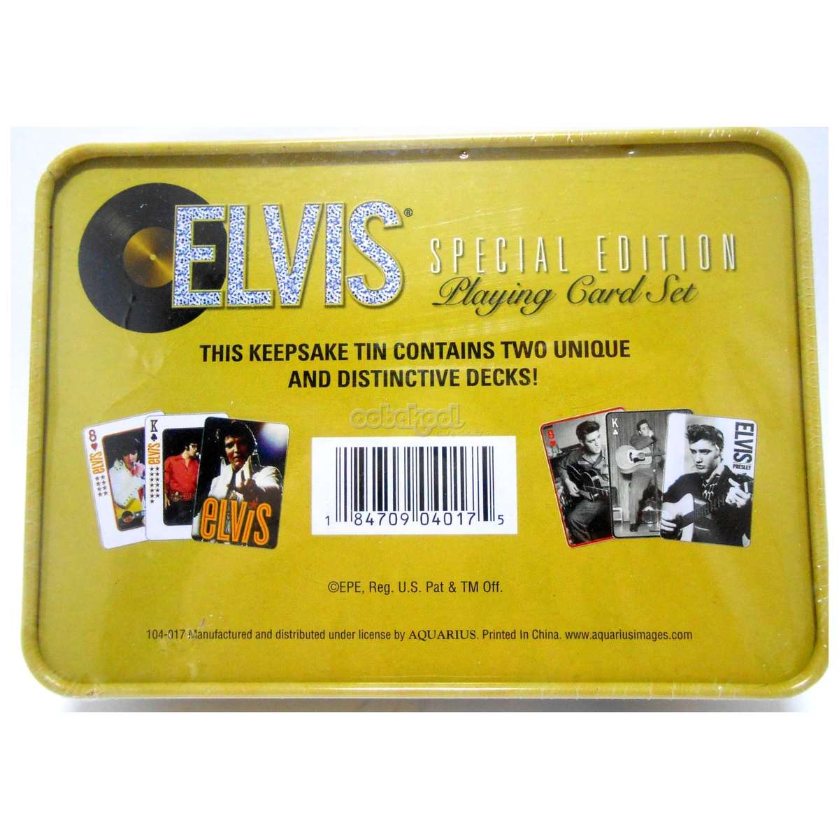 Elvis Presley / Special Edition / 2 Sets Unique Playing Cards + Tin