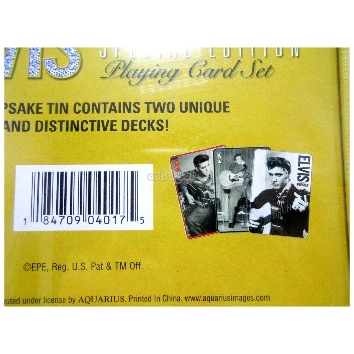 Elvis Presley / Special Edition / 2 Sets Unique Playing Cards + Tin