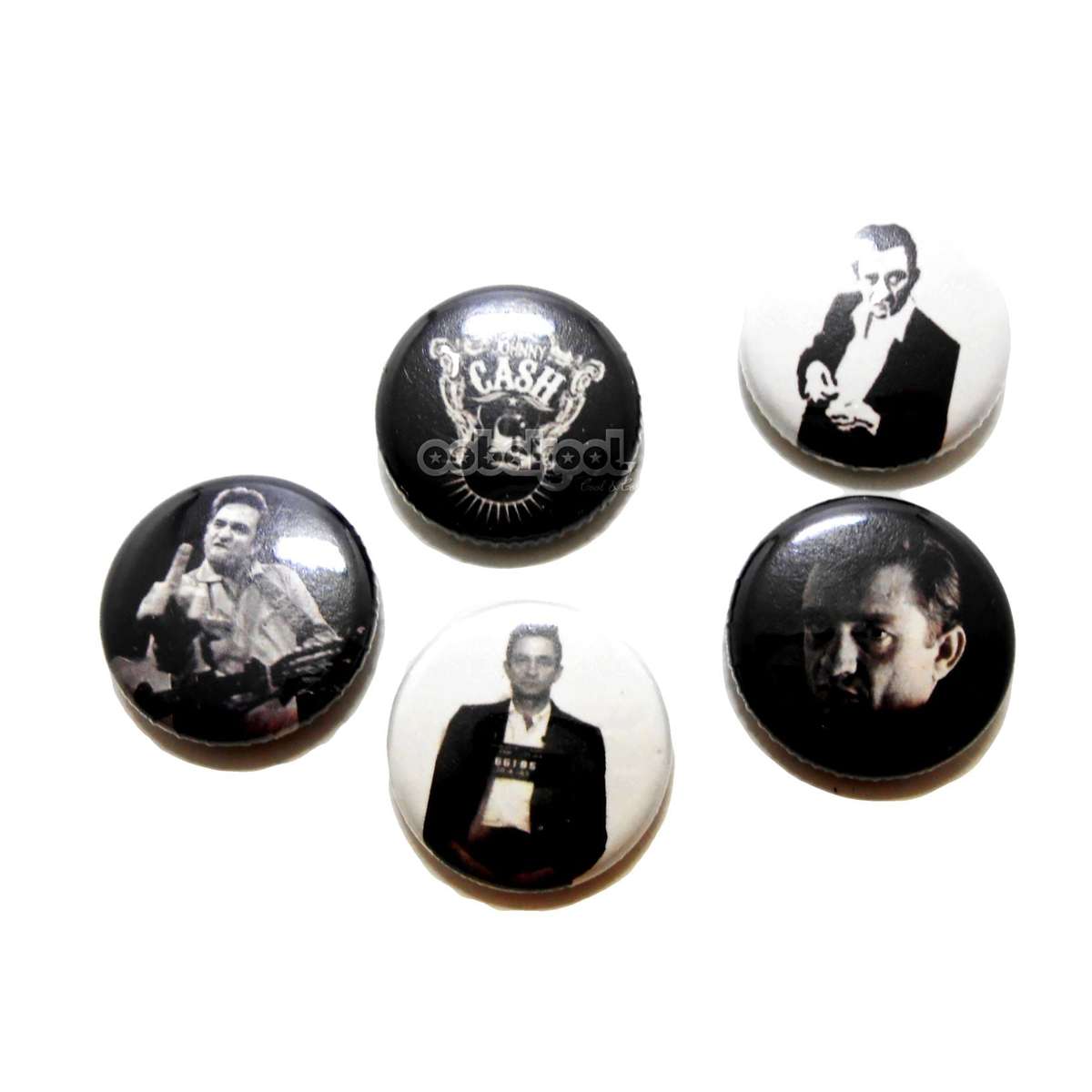 Johnny Cash / The Man In Black / Pin Buttons