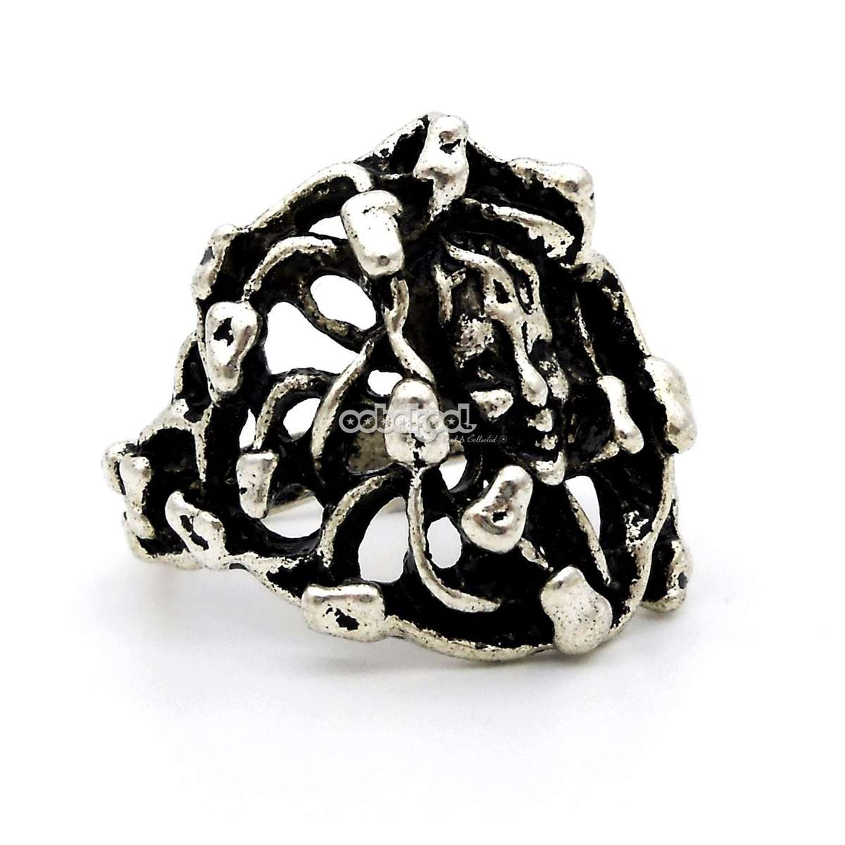 Medusa Serpent Ring / Stainless Steel - Size 11