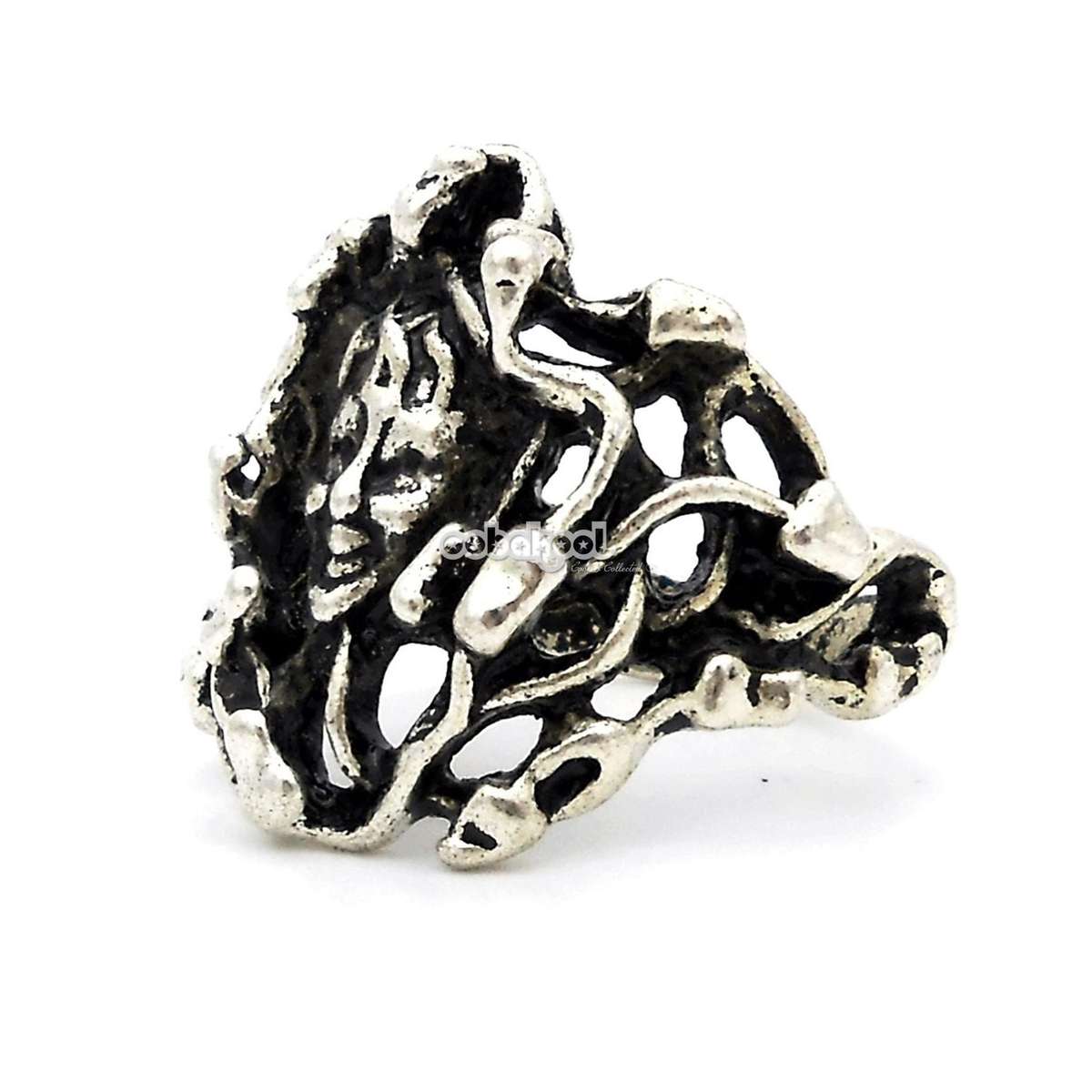 Medusa Serpent Ring / Stainless Steel - Size 11