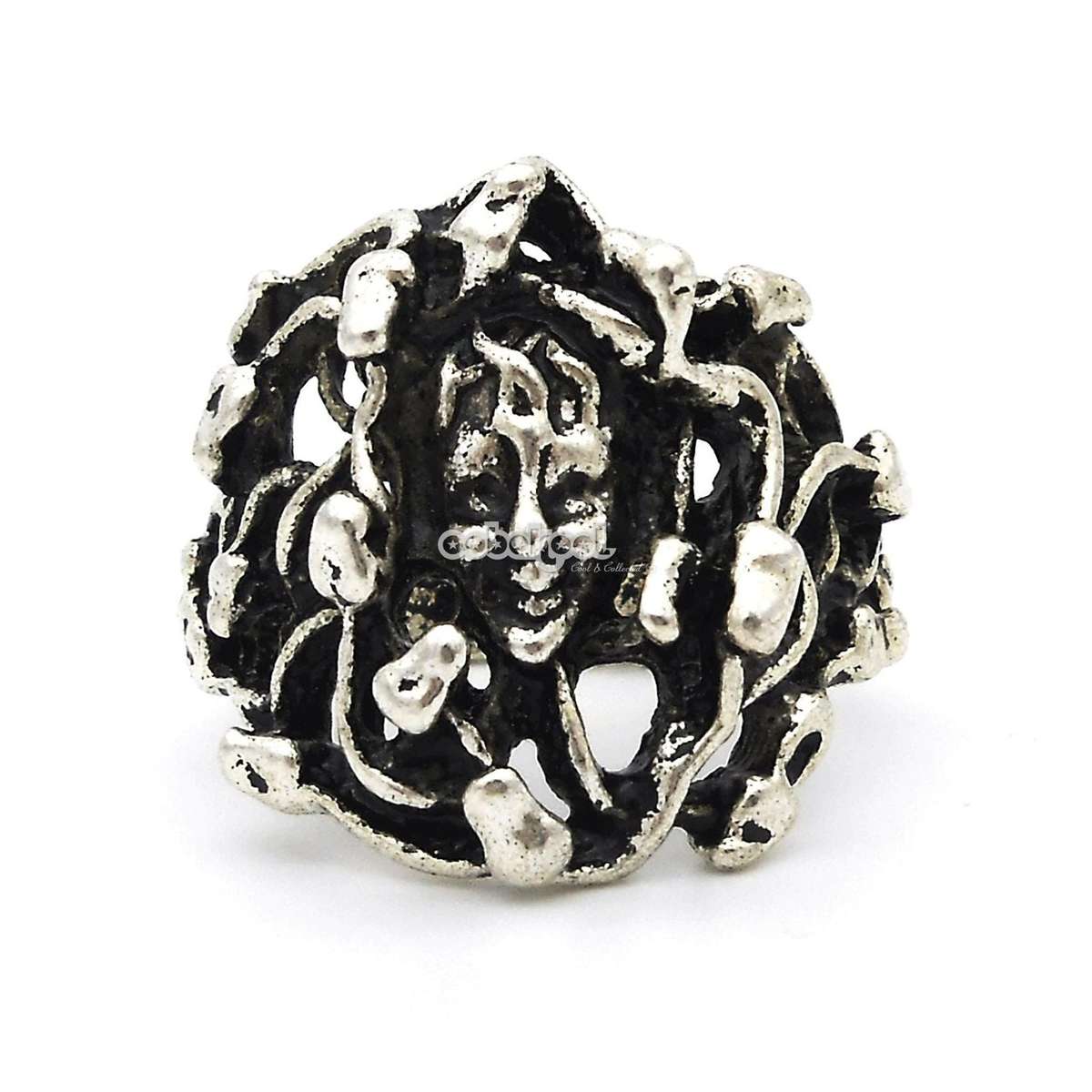 Medusa Serpent Ring / Stainless Steel - Size 11