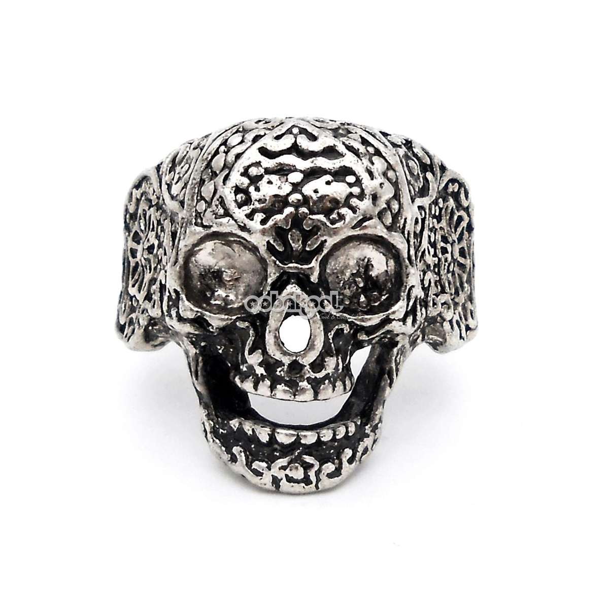 Skullcandy / Tribal Skull Ring / Stainless Steel - Size 12