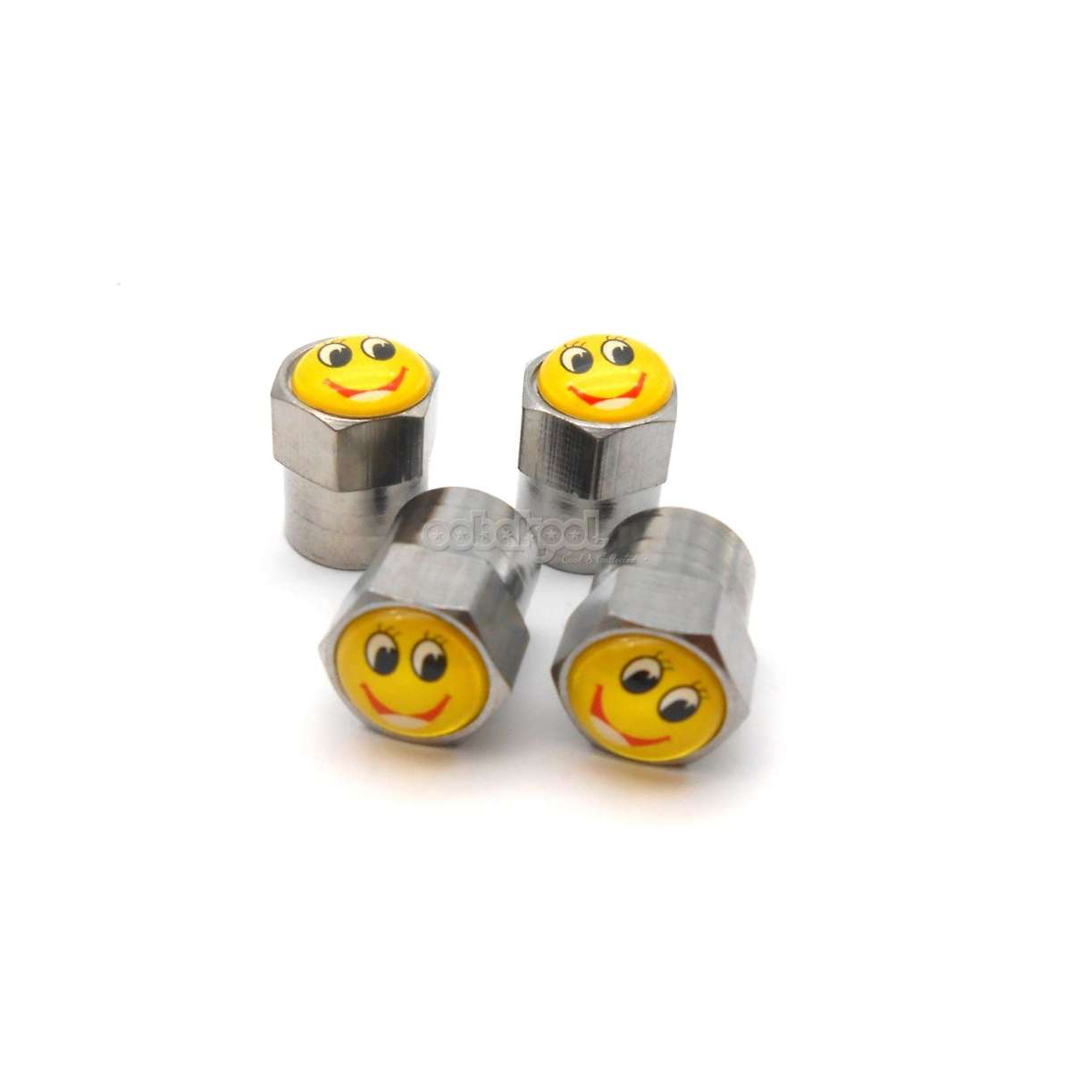 Smiley Wheel Stem Valve Caps / Set of 4 / Limited Edition