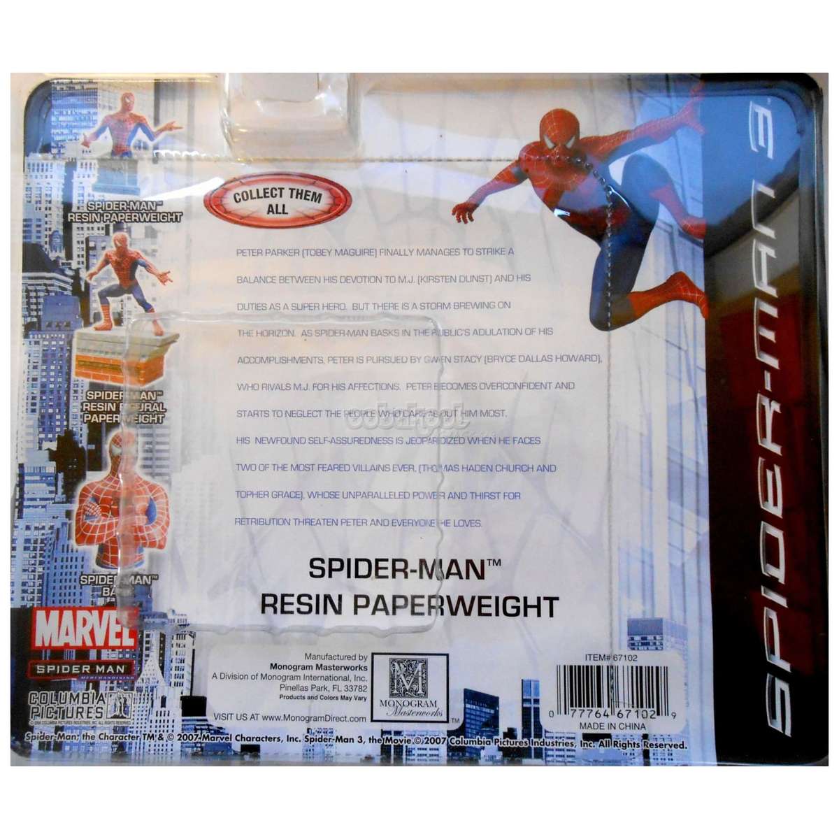 Spider-Man / Marvel 2007 / Desktop Resin Bust / NIB