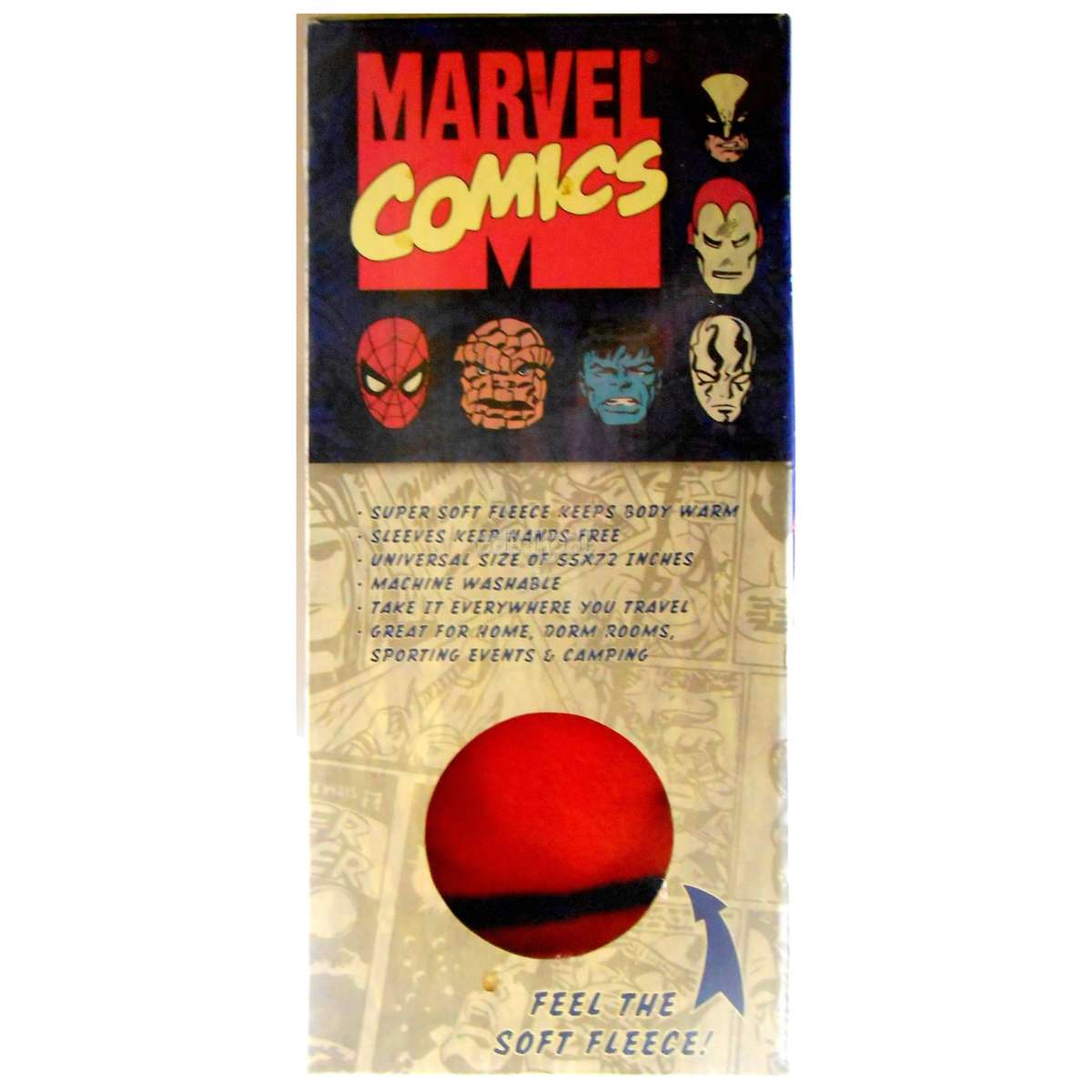 Spider-Man / Throw Blanket with Sleeves / 2010 Marvel Release / NIB