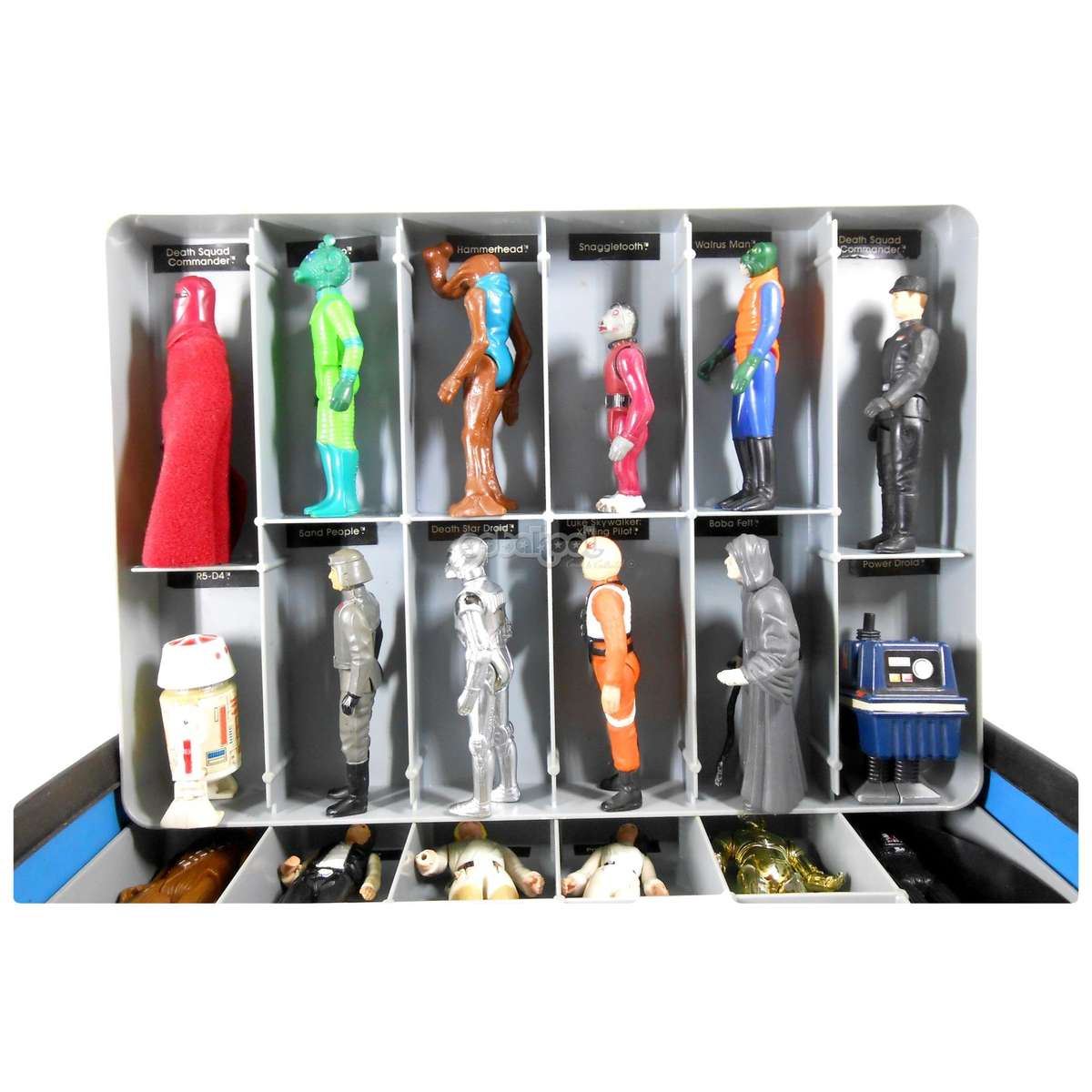 Star Wars / 1970'S Mini-Action Figure Case with 24 Kenner 3.75" Figures / Collectors Set