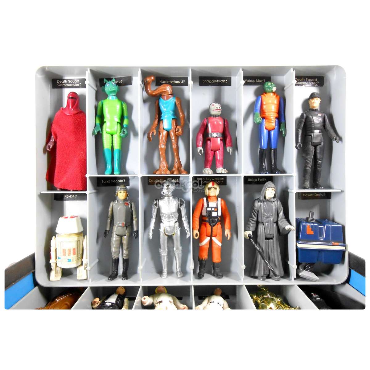 Star Wars / 1970'S Mini-Action Figure Case with 24 Kenner 3.75" Figures / Collectors Set