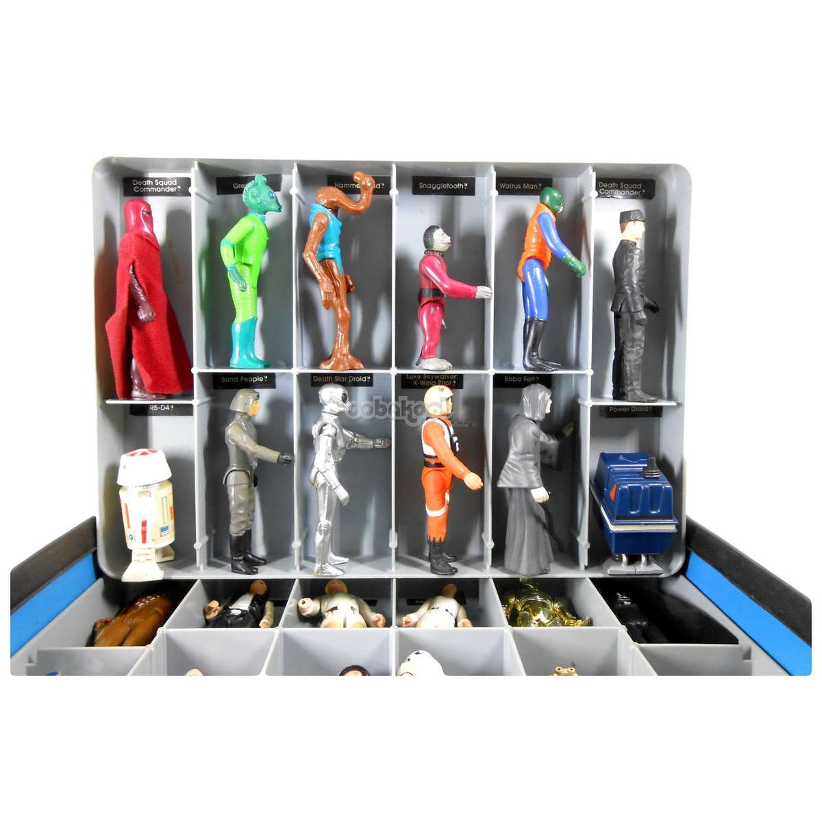 Star Wars / 1970'S Mini-Action Figure Case with 24 Kenner 3.75" Figures / Collectors Set