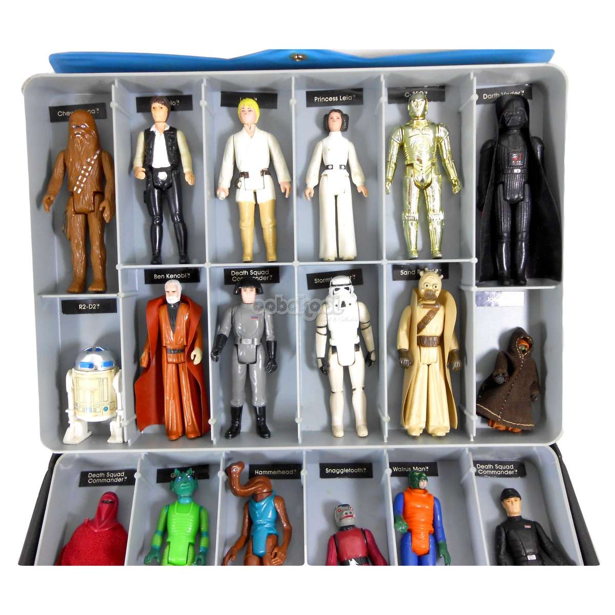 Star Wars / 1970'S Mini-Action Figure Case with 24 Kenner 3.75" Figures / Collectors Set