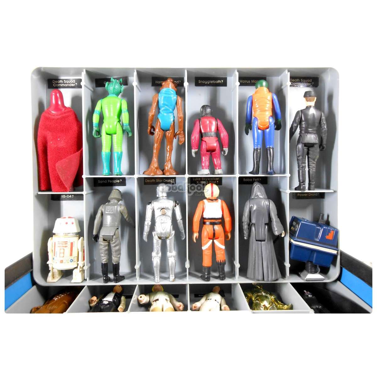 Star Wars / 1970'S Mini-Action Figure Case with 24 Kenner 3.75" Figures / Collectors Set