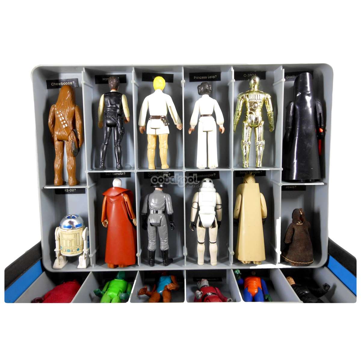 Star Wars / 1970'S Mini-Action Figure Case with 24 Kenner 3.75" Figures / Collectors Set
