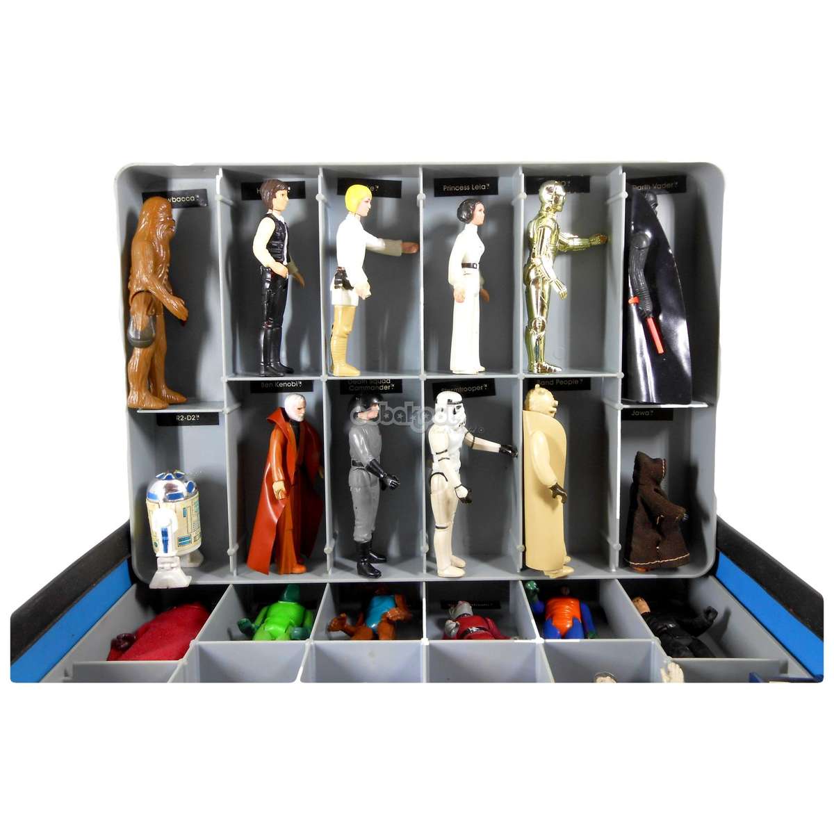 Star Wars / 1970'S Mini-Action Figure Case with 24 Kenner 3.75" Figures / Collectors Set