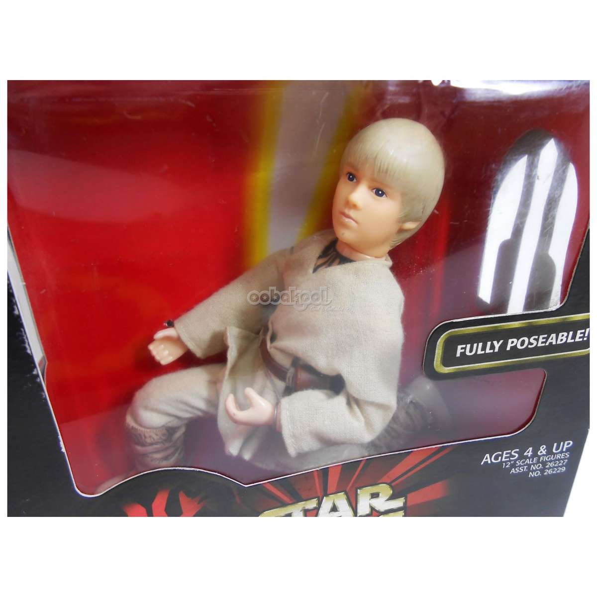 Star Wars / Anakin Skywalker / Episode 1 Collection / 1998 Hasbro 12 Inch Poseable Figure / NIB