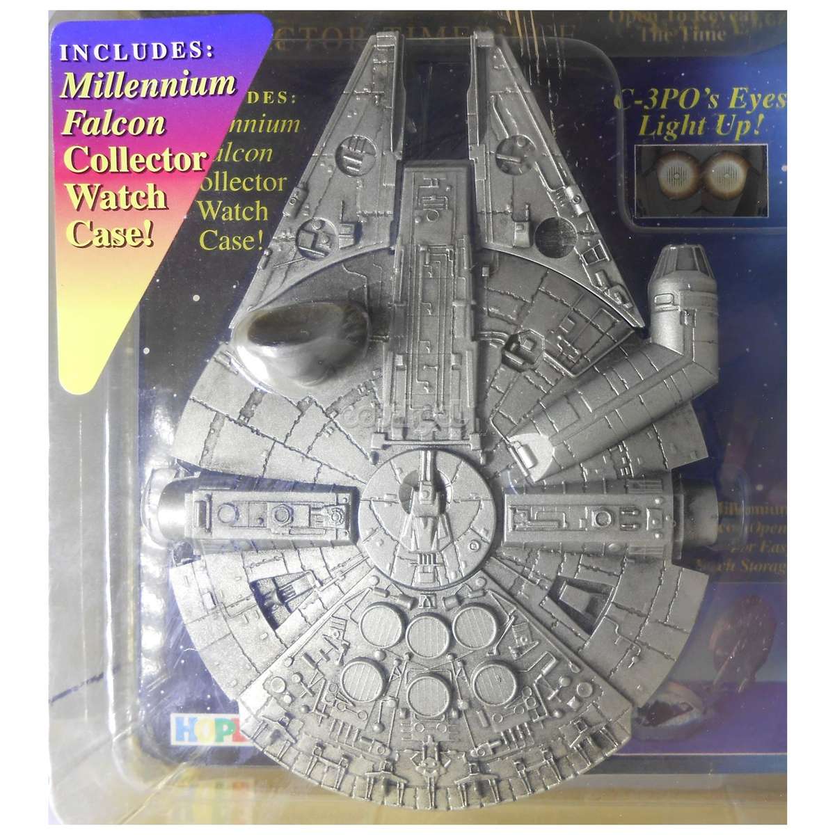 Star Wars / C-3PO Timepiece with Millennium Falcon Case / 1996 Lucasfilm Limited Edition / NIB