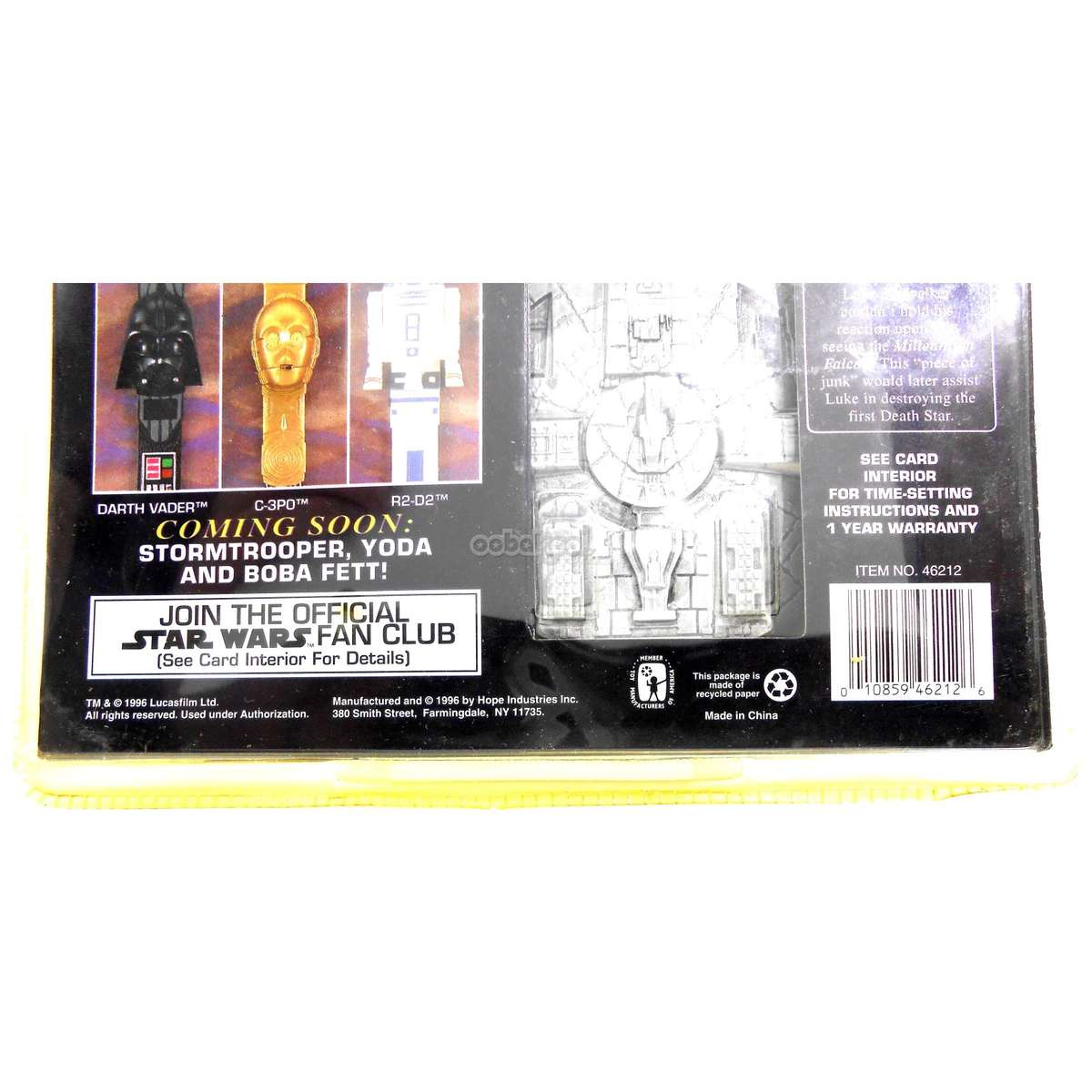 Star Wars / C-3PO Timepiece with Millennium Falcon Case / 1996 Lucasfilm Limited Edition / NIB