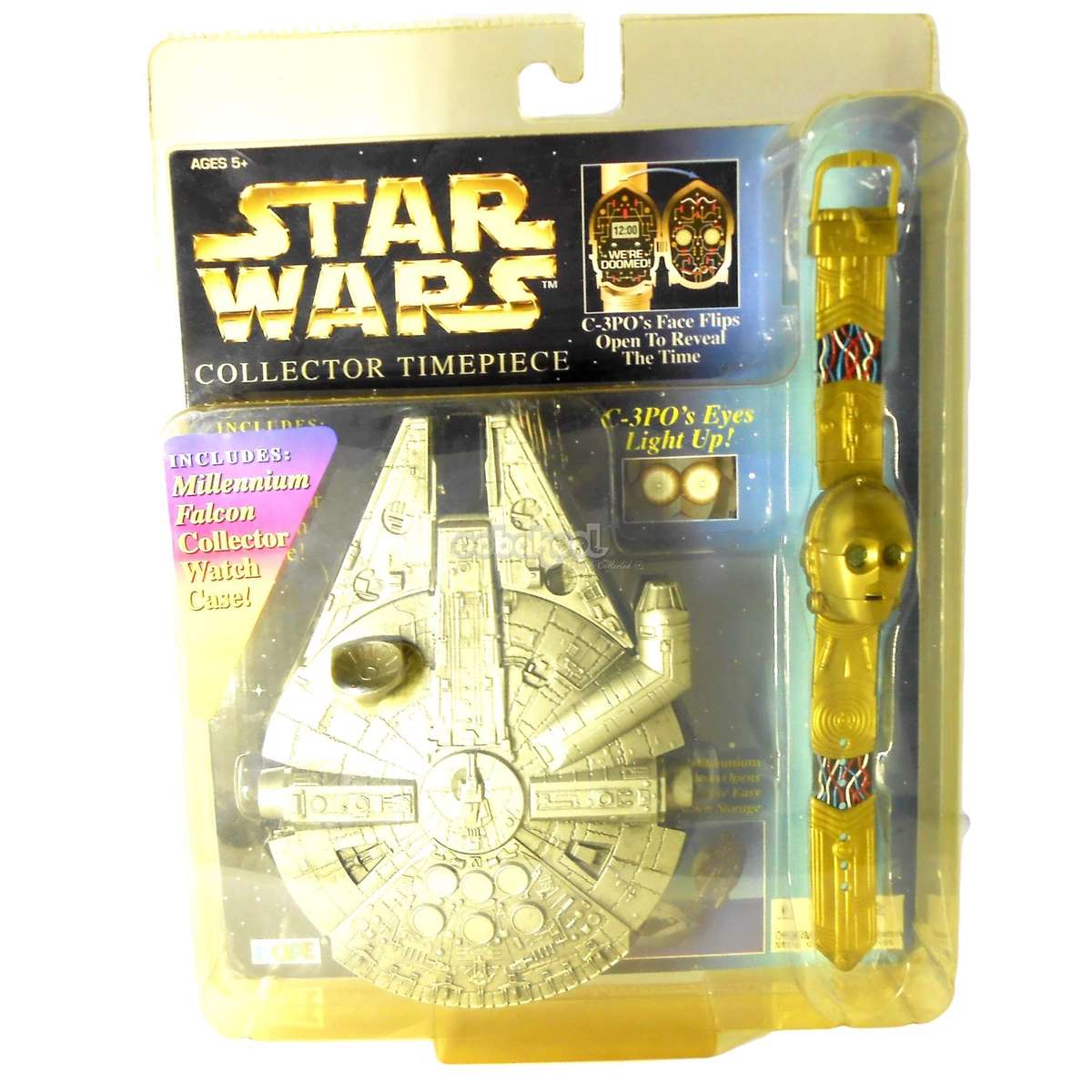 Star Wars / C-3PO Timepiece with Millennium Falcon Case / 1996 Lucasfilm Limited Edition / NIB