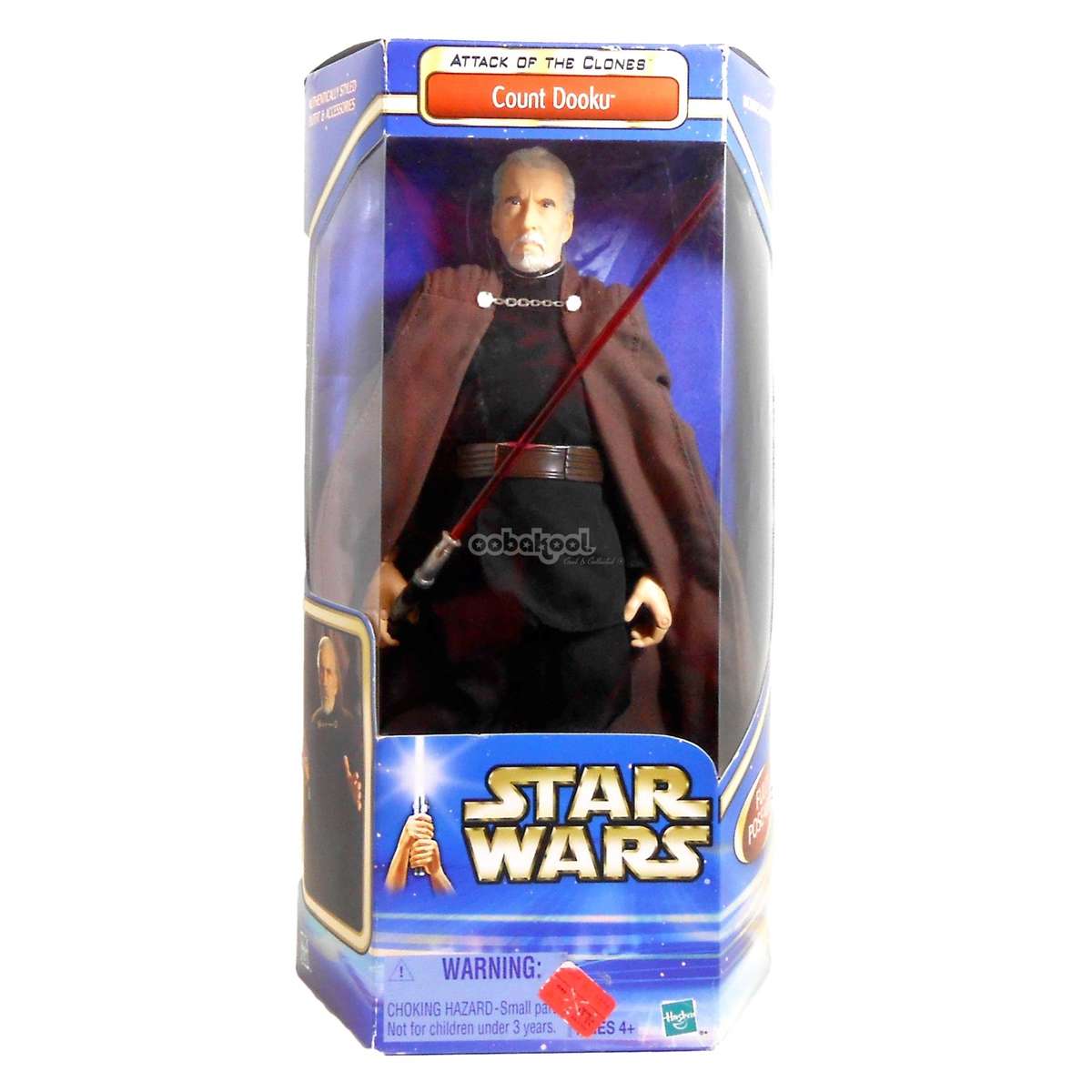 Star Wars / Count Dooku / Attack Of The Clones Collection / 2002 Hasbro 12" Figure / NIB
