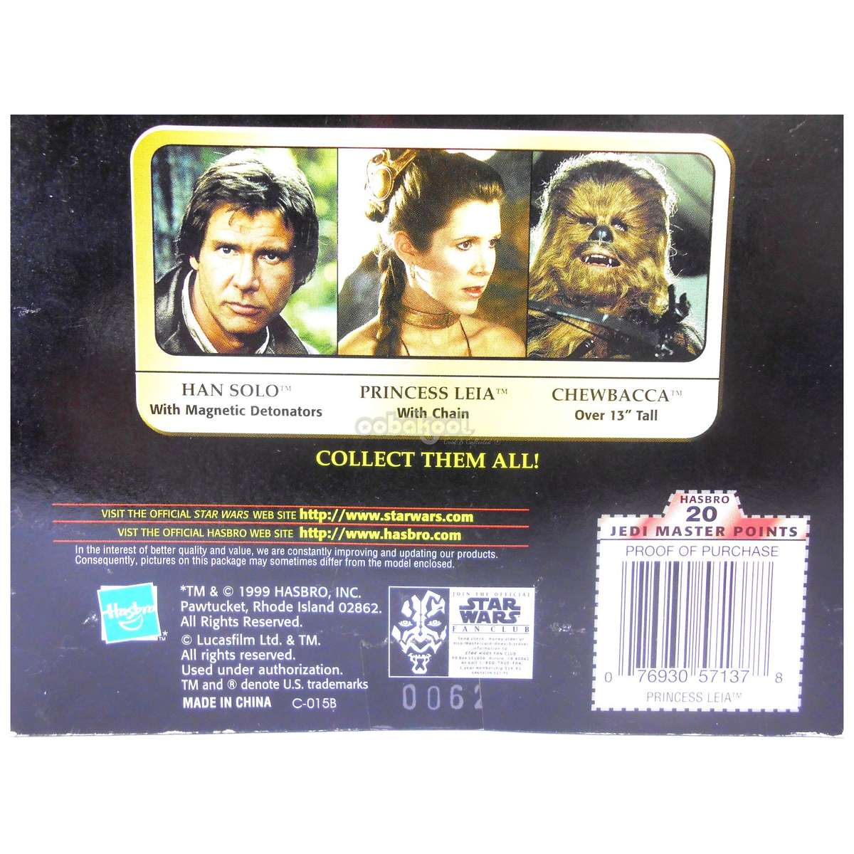 Star Wars / Princess Leia - Slave Outfit / POTF / 1999 Hasbro 12 Inch Poseable Figure / NIB