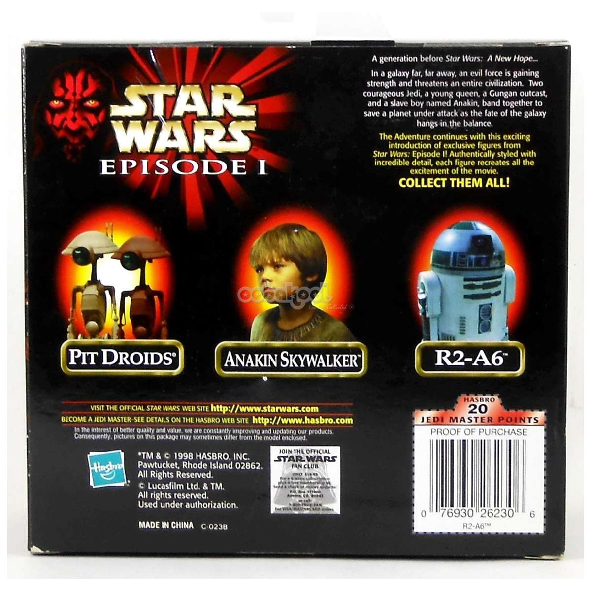 Star Wars / R2-A6 / Episode 1 Collection / 1998 Hasbro 12 Inch Poseable Figure / NIB