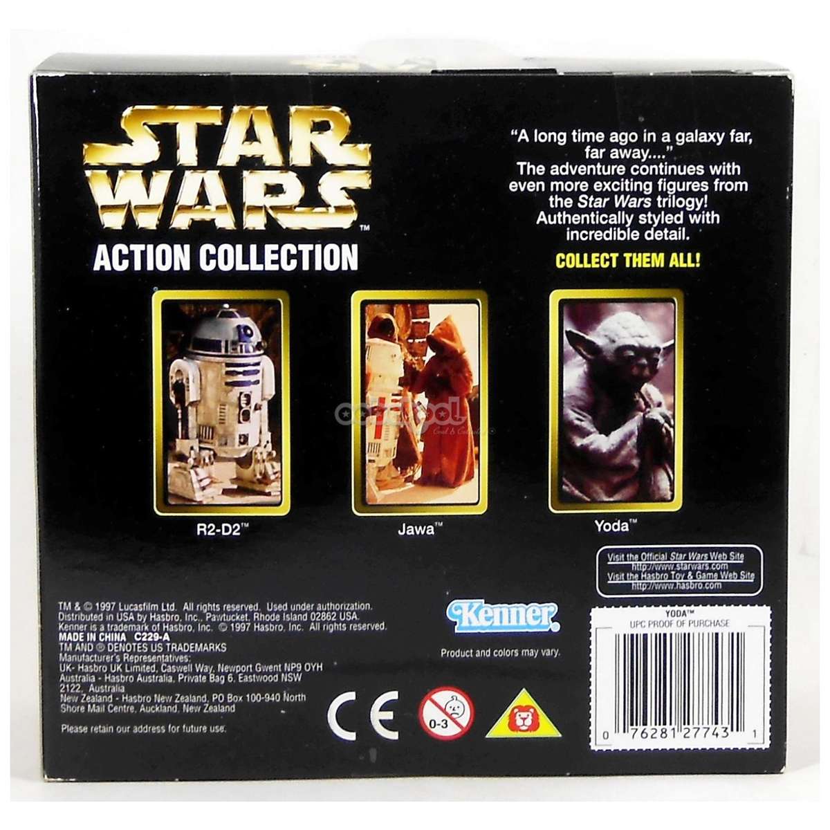 Star Wars / Yoda / Action Collection / 1997 Kenner 12 Inch Poseable Figure / NIB