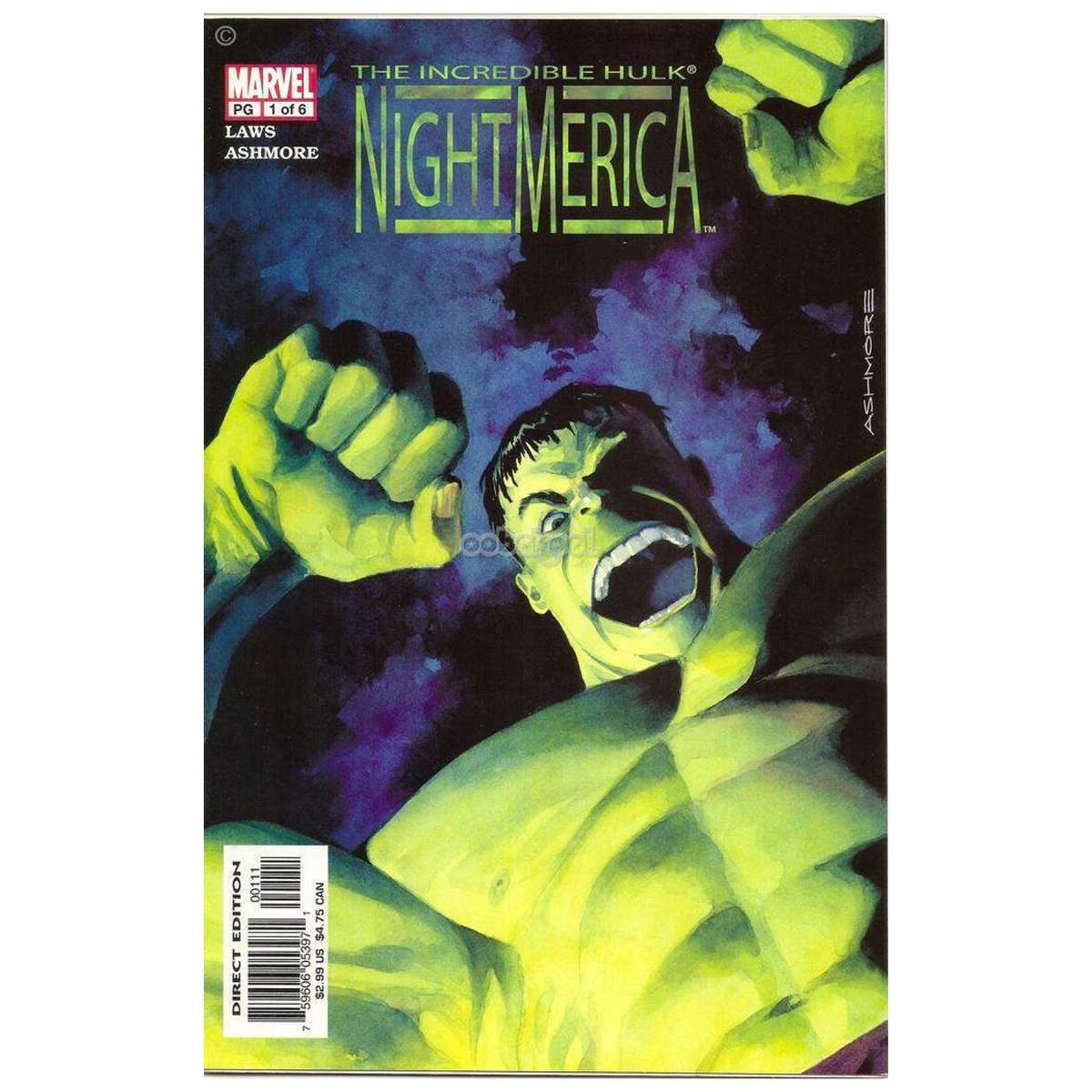 The Incredible Hulk / Nightmerica 1 of 6 / Marvel #1 Sep 2003 / Comic Book