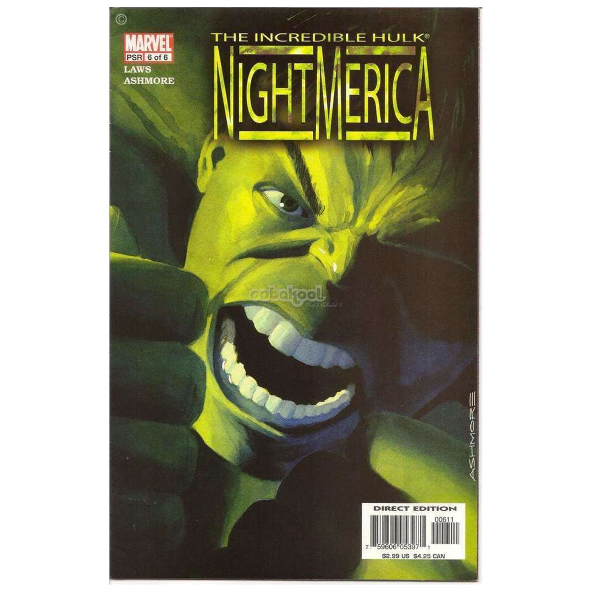 The Incredible Hulk / Nightmerica 6 of 6 / Marvel #6 Feb 2004 / Comic Book