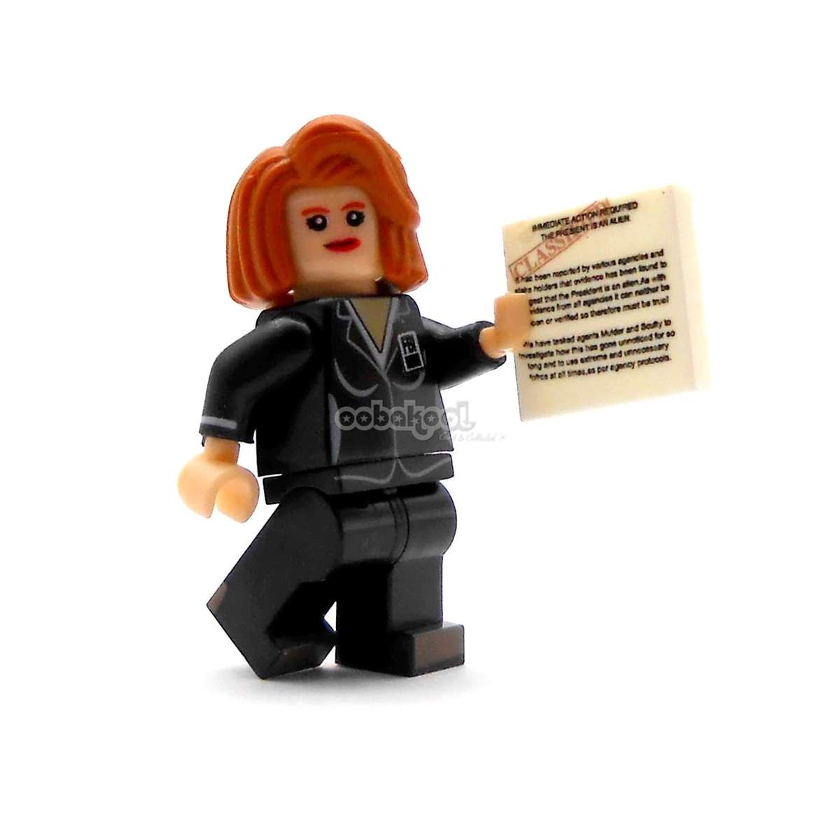 X-Files / Agent Mulder And Scully / 2 x OobaKool Minifigure Set