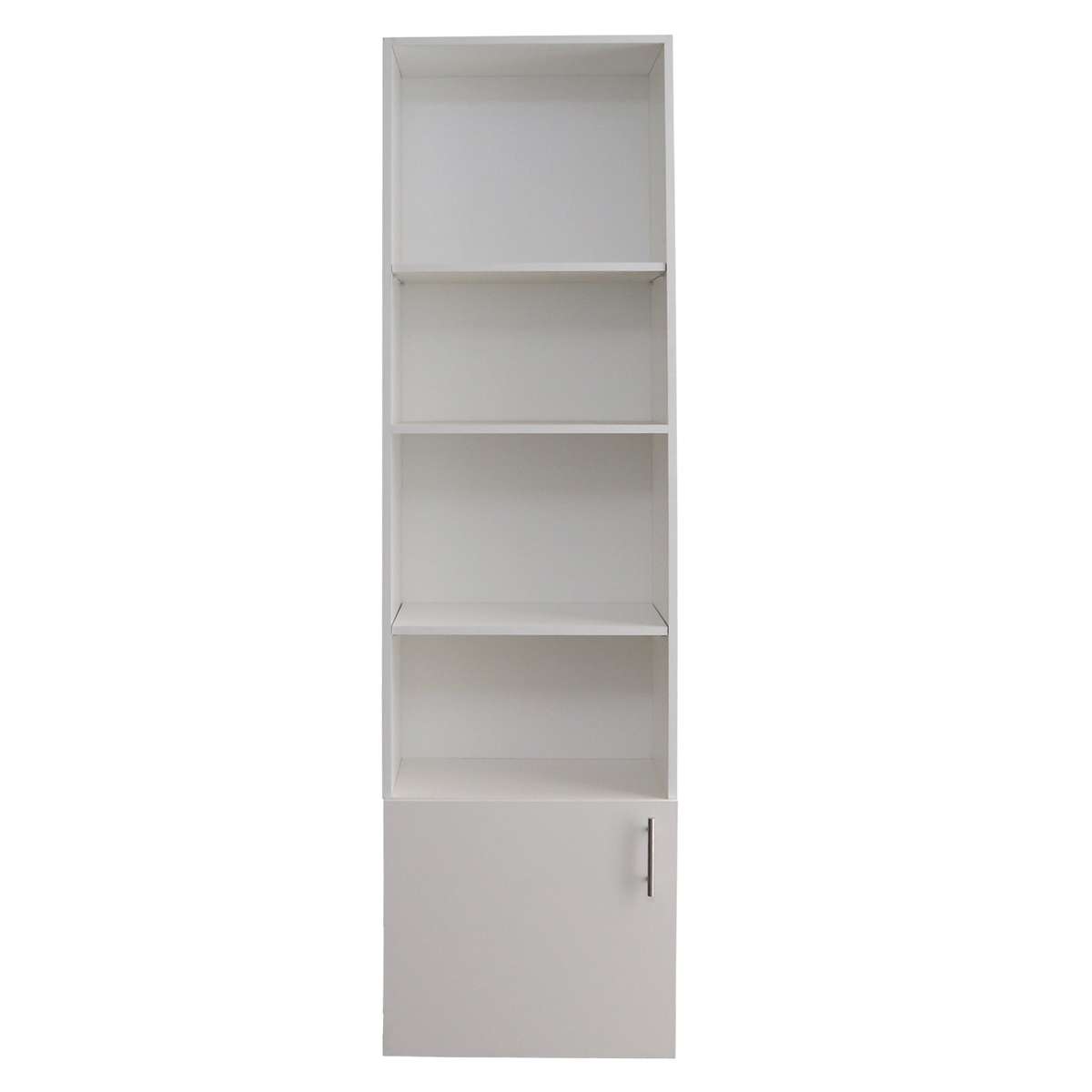 Denver storage 5 Shelves with Bottom Door | White
