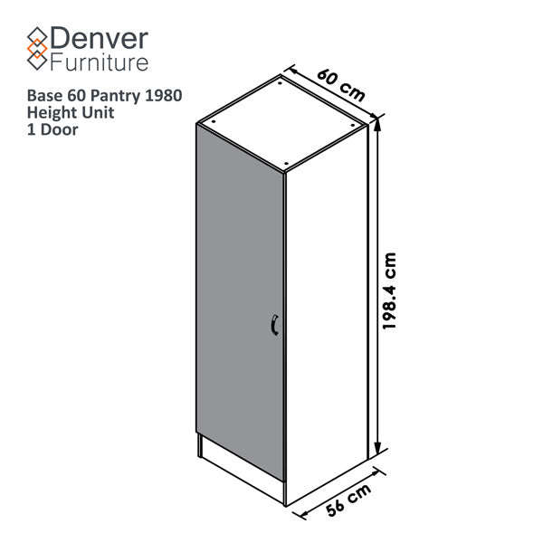 BASE 60  PANTRY 1980 HEIGHT UNIT 1 DOOR | WHITE