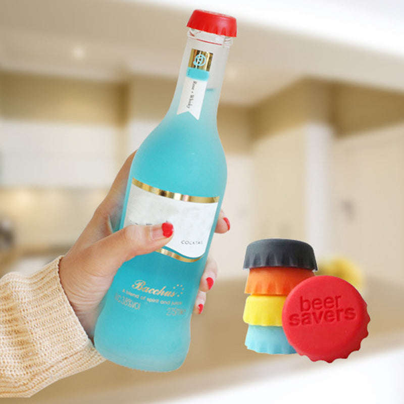 6pcs/lot multicolor Silicone Bottle Cap