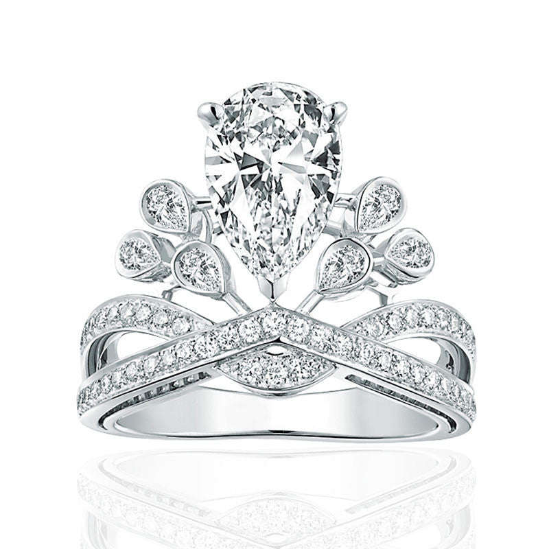 Water Drop Crown Classic Ring