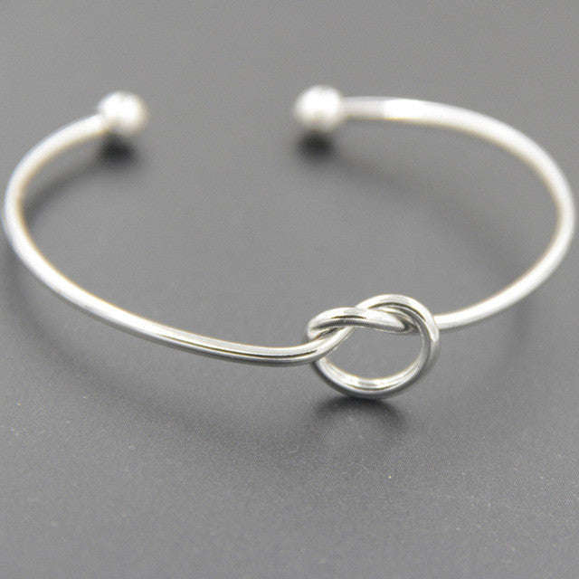 Knot Cuff Bracelets & Bangles - Silver