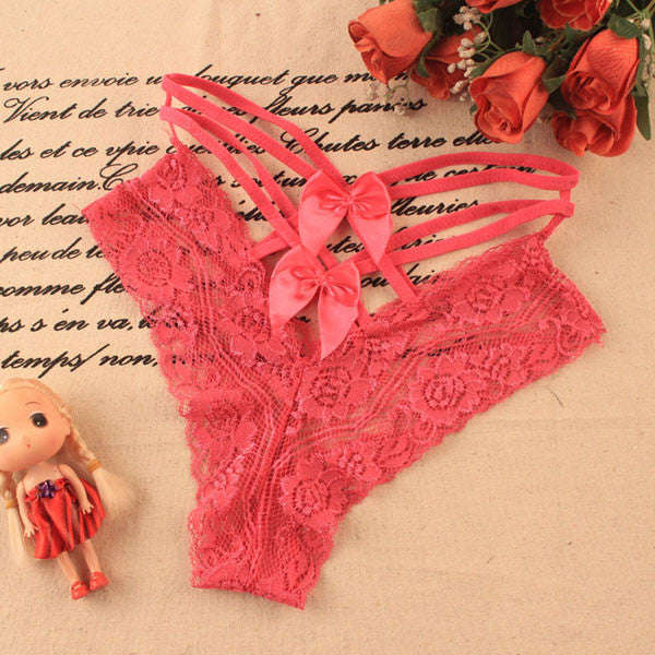 Bow-knot Panties - Rose / S