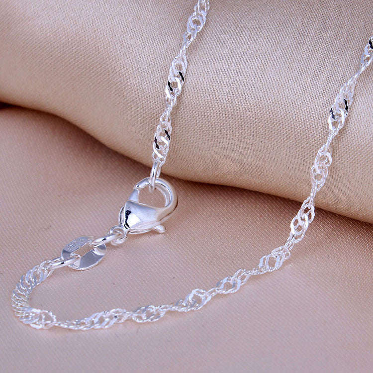 Top Quality Water Wave  Necklace - 16 Inch