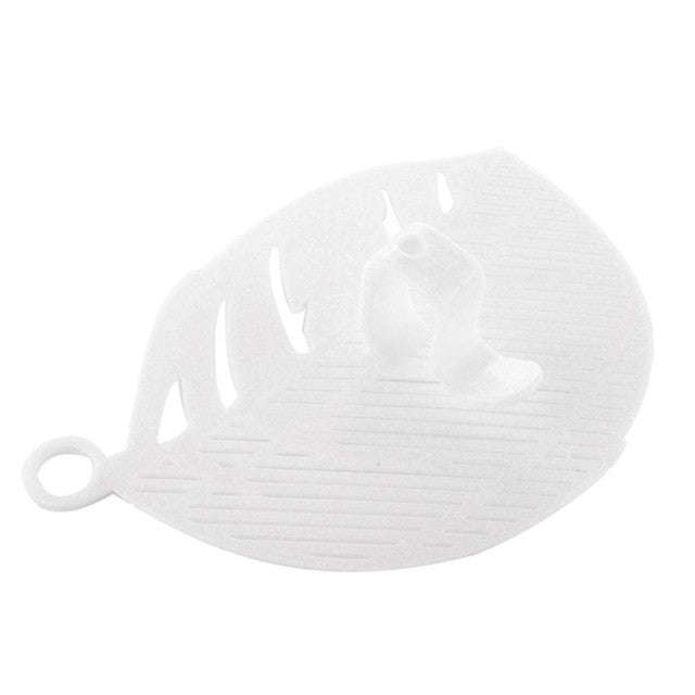 1PC  Leaf Shape Rice Wash Sieve - White