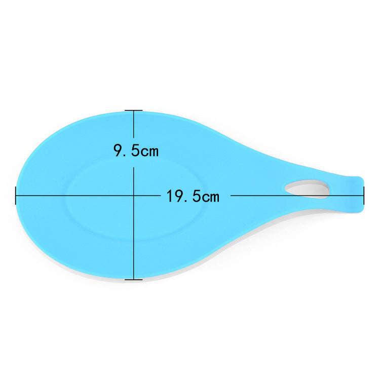 1Pc Silicone Spoon Heat Resistant Mat - Orange