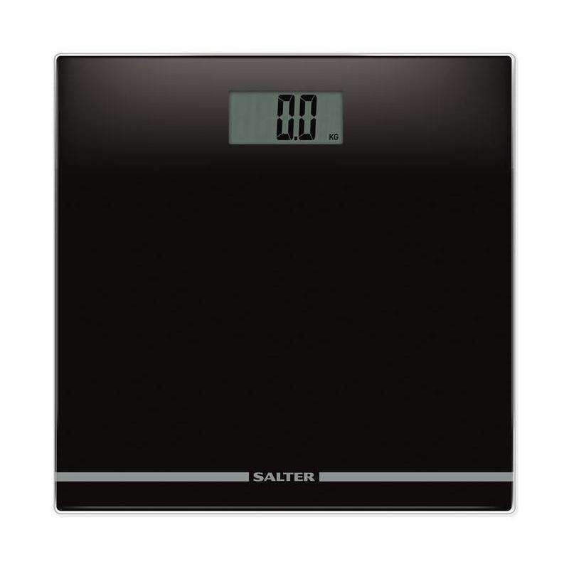 Salter Large Display Glass Electronic Scale (Black)