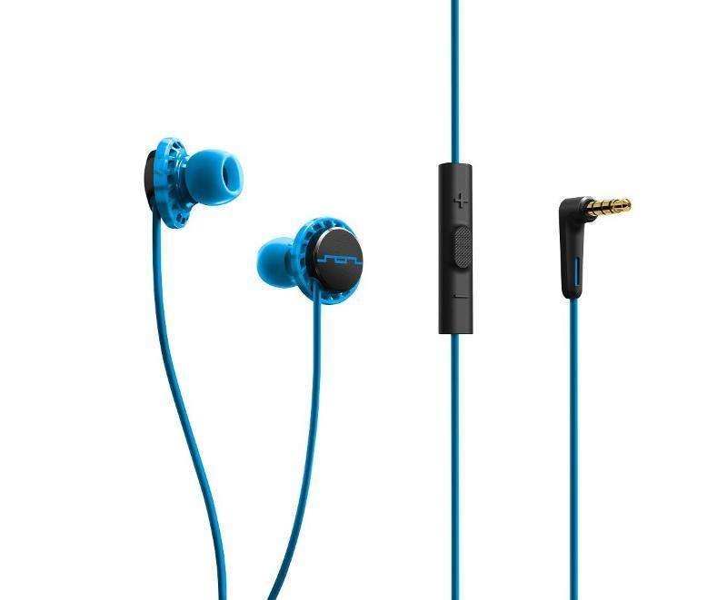 Sol Republic Sport Single Button Earphones (Blue)