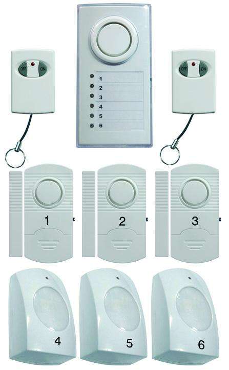6 Zone Wireless Alarm System