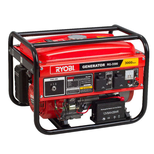 Ryobi General Max 3.5KVA Cons 3KVA 4-Stroke With Key Start RG-3500