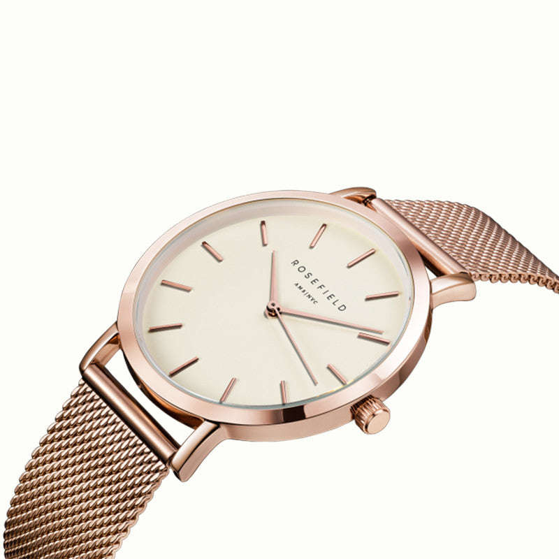 Ladies Watch with Adjustable Rose Gold Strap
