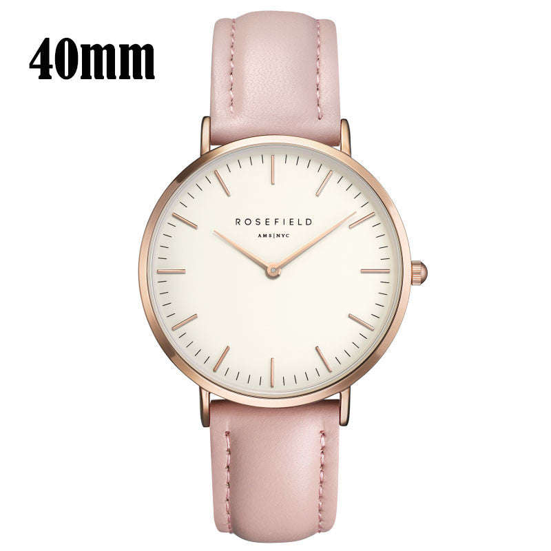 Ladies Fashion Watch with Pink Strap Adjustable