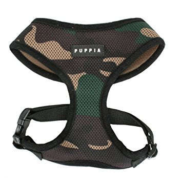 Puppia Soft Mesh Dog Harness - Camo - M