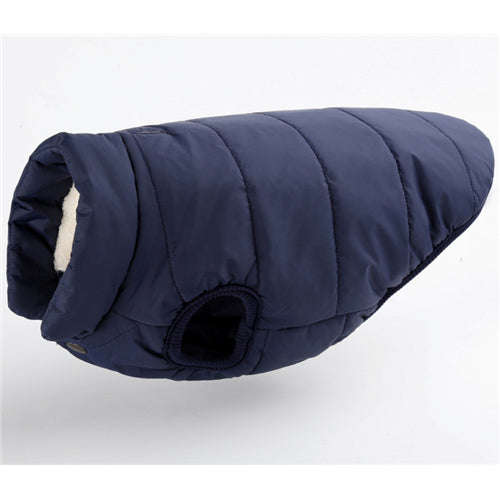 Pet Dog Vest Jacket Clothing Autumn Winter Windproof Warm Dog Clothes Coat for Small M... - Navy / L