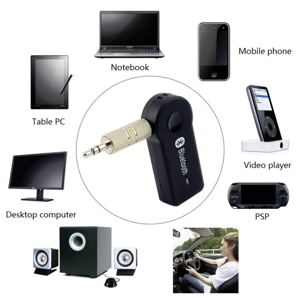 LV-B01 3.5mm Wireless Bluetooth Receiver Bluetooth Audio Music Adapter Bluetooth3.1 Bluetooth Ada...
