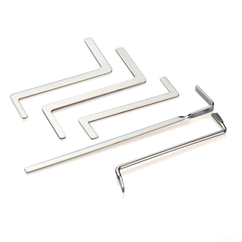 5Pcs Locksmith Tools Double Row Tension Tools Stainless Steel Lock Pick